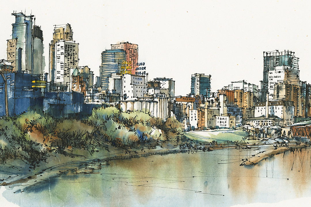 2022 Downtown Minneapolis Skyline Limited Edition Giclee Print